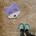 thumbnail image 6 of Leeye Halloween Purple Masquerade Mask, Realistic Furry Half Face Animal Cosplay Mask for Party Ball, Purple, 7.87x7.87in, 6 of 6