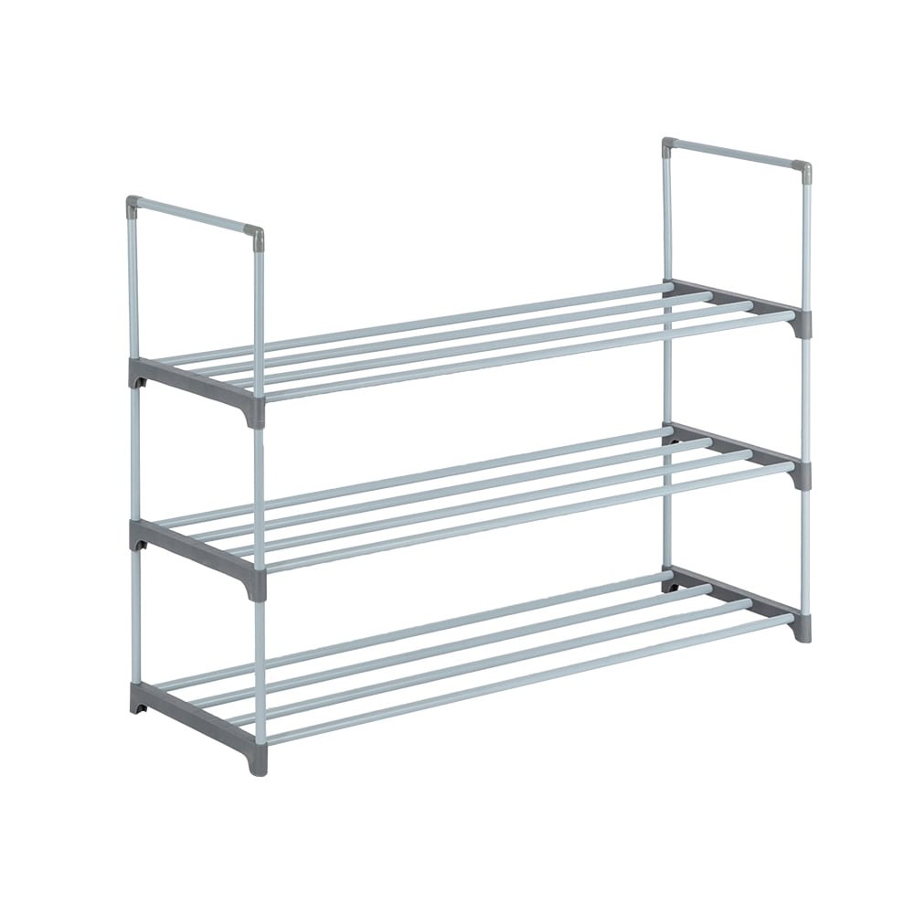 Lowestbest 3-Layer Shoe Rack, Metal Shoe Rack, Shoe Rack, Shoe Tower, Storage Rack, Stackable Bedroom, Entrance, Corridor, 15 Pairs of Shoes, Gray Lowestbest 3-Layer Shoe Rack, Metal Shoe Rack, Shoe Rack, Shoe Tower, Storage Rack, Stackable Bedroom, Entrance, Corridor, 15 Pairs of Shoes, Gray