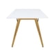 thumbnail image 2 of Mundo In Mesa Blanca Comedor Rectangular Frankfurt para Hogar y Oficina 120x70 cm, 2 of 8