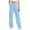 Blue, variant on FAIWAD Girls Cargo Sweatpants Elastic Waist Wide Leg Joggers with Pockets Kids Causal Workout Pants Activewear