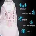 thumbnail image 4 of 4 pares de cordones elásticos autoblocantes (azul y rosa), cordones para zapatillas y calzado deportivo Cordones rápidos de 120 cm para niños, adultos, personas mayores, discapacitados, corredores, 4 of 5