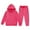 Hot Pink, variant on Ruyang Boys Girls Tracksuit Clothing Set 2 Piece Outfits Fall Winter School Sweatsuits Plain Athletic Hoodies Joggers