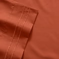 thumbnail image 2 of Madame Marie Contemporary Microfiber Bedroom Solid Color Bed Sheet Set Queen - Rust, 2 of 2
