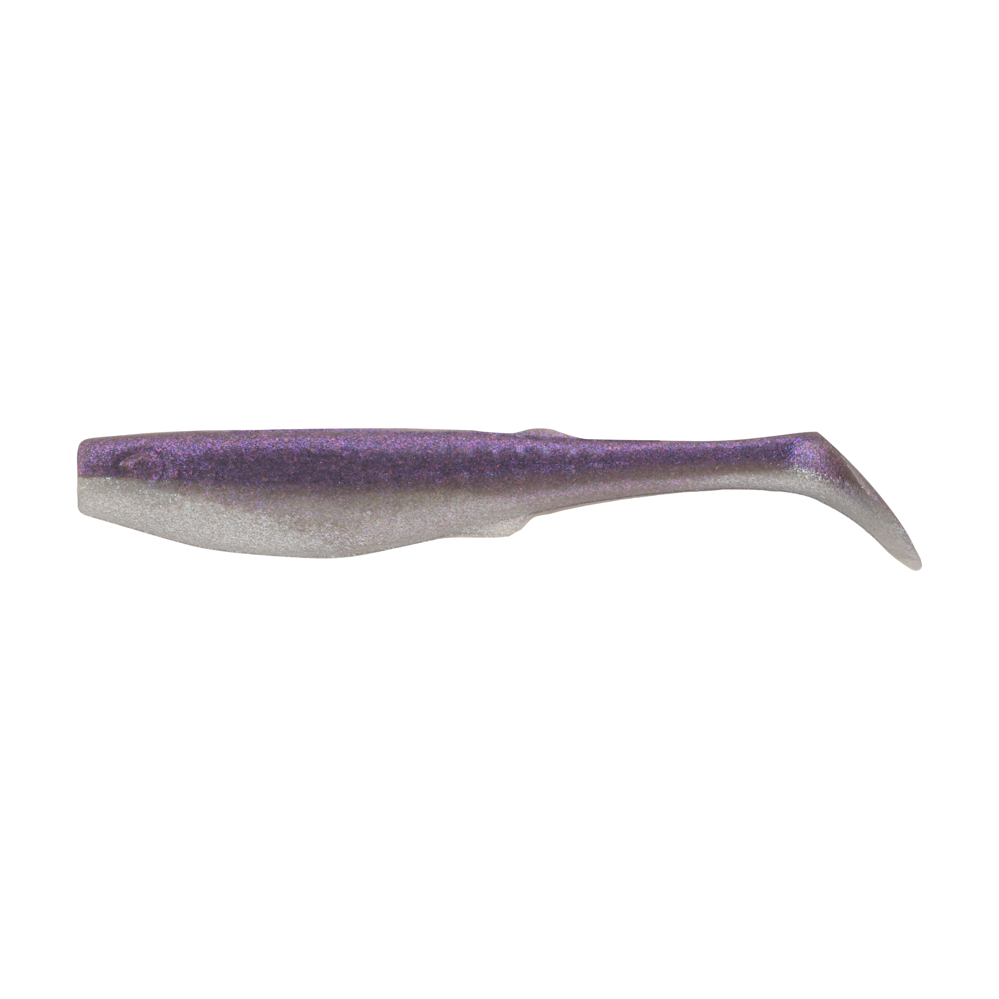 Berkley Gulp! Saltwater Paddleshad Scented Swimbait, Purple Chrome 4"