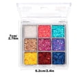 thumbnail image 3 of Xihbxyly Sombra de Ojos Portátil con Purpurina, Pigmento Brillante de Larga Duración, Color Brillante para Usar Todo El Día, Uso Profesional En Salón o Diario, Textura Suave y Cómoda, Tamaño Compacto, 3 of 3