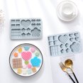 thumbnail image 4 of Moldes de silicona Flor de amor DIY Waffle Chocolate Fondant Cake Pudding Jelly Mold Ndcxsfigh Libre de BPA, 4 of 6