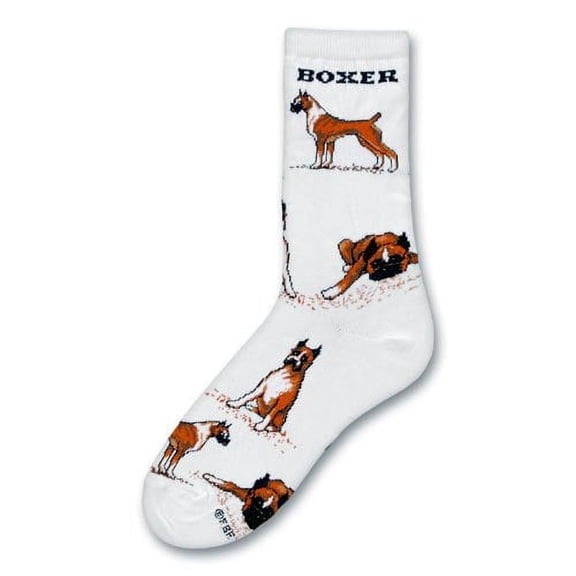 Boxer Medium White Socks