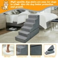 thumbnail image 3 of LitaiL 30"H Dog Stairs for High Bed 28"-32" Tall, 6 Tiers Foam Pet Steps/Pet Stairs, Non-slip Dog Steps for Dogs and Cats, Grey, 3 of 7