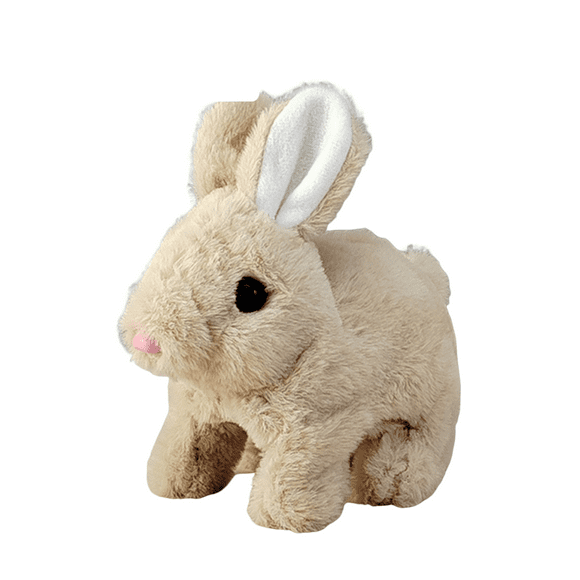 NAOJIE Hopping Bunny Toy Interactive Bunny Educational Toys for Easter Christmas Birthday Gift(Gray),Bunby - My Realistic Bunny Toy,Hopping Bunny Toy,Easter Gifts