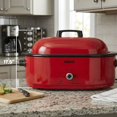 thumbnail image 5 of NESCO 18-Qt 1,450-Watt Roaster with Porcelain Cookwell, Chrome Red, 5 of 14