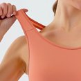 thumbnail image 6 of felwors High Neck Sports Bra for Women Longline Medium Impact Workout Crop Tank Tops Wirefree Padded Yoga Bra Gym (Pink, XL), 6 of 9