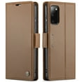 thumbnail image 2 of CaseMe Leather For Samsung Galaxy S20 5G Wallet Case with RFID Blocking, For Samsung Galaxy S20 5G Case Wallet for Women Men Card Holder Magnetic Clasp Kickstand Folio Case,Brown,For Galaxy S20(5G), 2 of 12