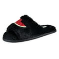 thumbnail image 4 of Jessica Simpson Womens Plush Faux Fur Fuzzy Slide On Open Toe Slipper with Memory Foam, 4 of 9