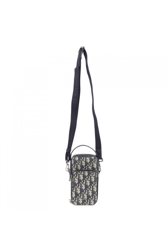 Pre-Owned Christian Dior Dior Rider Micro Pouch in Oblique Jacquard 2OBCA326YSE Handbag