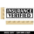 thumbnail image 2 of Insurance Verified Self-Inking Rubber Stamp Ink Stamper for Business Office - Blue Ink - Small 1-1/2 Inch, 2 of 7
