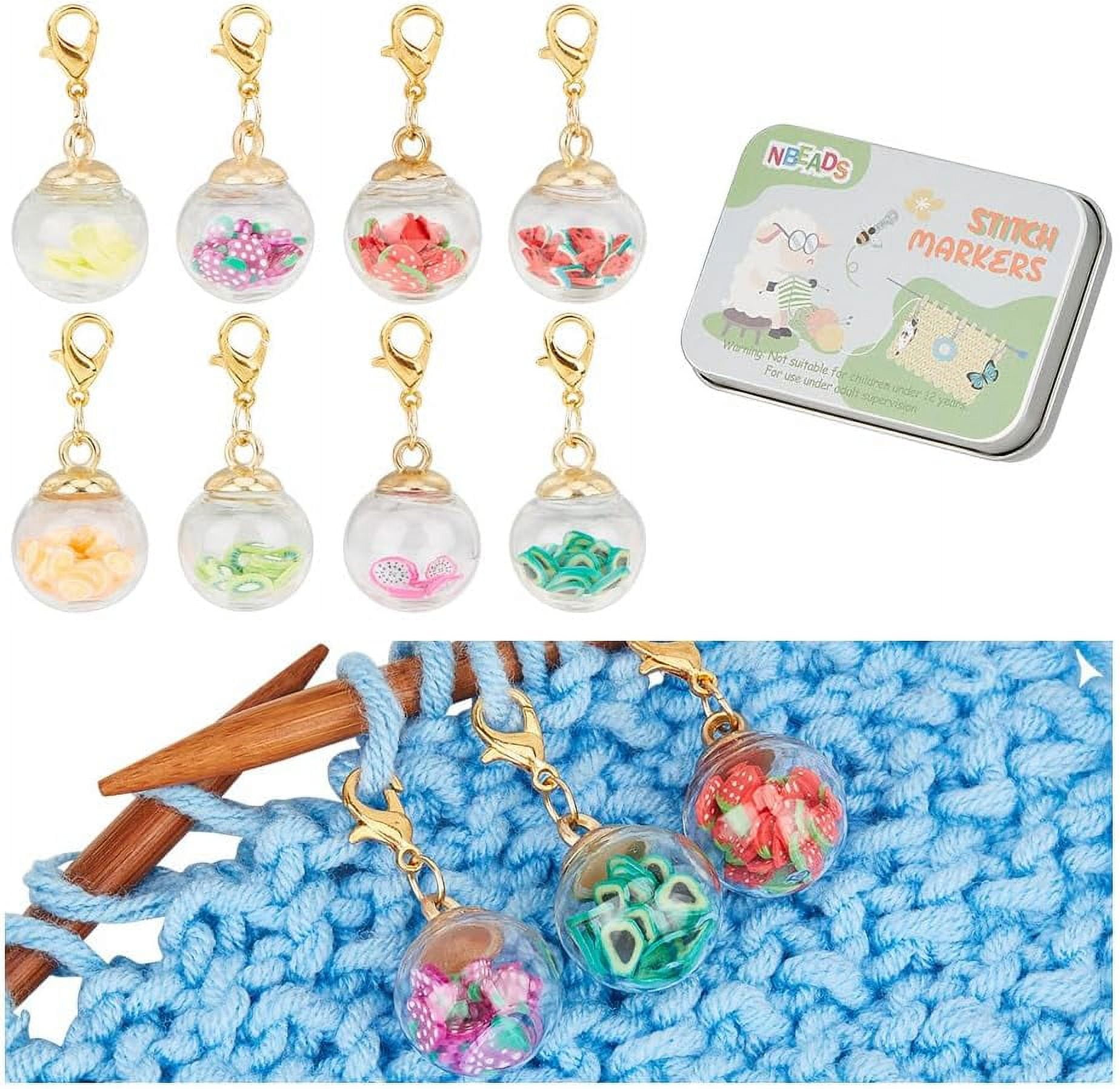 500-Pack Colorful Plastic Safety Pins & Stitch Markers For Knitting, Crochet & Crafting