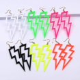 thumbnail image 4 of 6 Acrylic Dangle Drop Earrings For Women Exaggerated Retro Fluorescent Earring Bar Jewelry----Blue 1--Product code 75966 Blue 1, 4 of 5