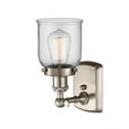 thumbnail image 3 of 916-1W-SN-G52 Innovations Lighting Bell - 1 Light Wall Sconce In Industrial Style-12 Inches Tall and 5 Inches Wide-Brushed Satin Nickel Finish-Clear, 3 of 3