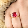 thumbnail image 2 of Round Peridot Wedding Ring Garnet Diamond Promise Ring Women Anniversary Stacking Ring Rose Gold Bridal Gift Jewelry Art Deco Handmade Rings, 2 of 2