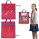 thumbnail image 4 of Cateissary Bolsa de libros portátil, bolsa de libros de tutoría, bolsa de almacenamiento roja, organizador de poliéster para la escuela, el Kits de experimentos de química, 4 of 6