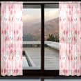 thumbnail image 2 of BZSMCE Window Curtain Panels Set Of 2 In Rabbit Heart Pattern Printed, 2 of 4