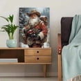 thumbnail image 5 of Qisvanset Framed Canvas Wall Art, 12x16 Inch Christmas Santa Snowman Holiday Home Decor, 5 of 5