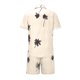 thumbnail image 4 of Hombres hawaianos de manga corta Tops + shorts Beach Stand-up Collar camisa impresa verano Casual camisas traje Pompotops oipoqjl35785, 4 of 8