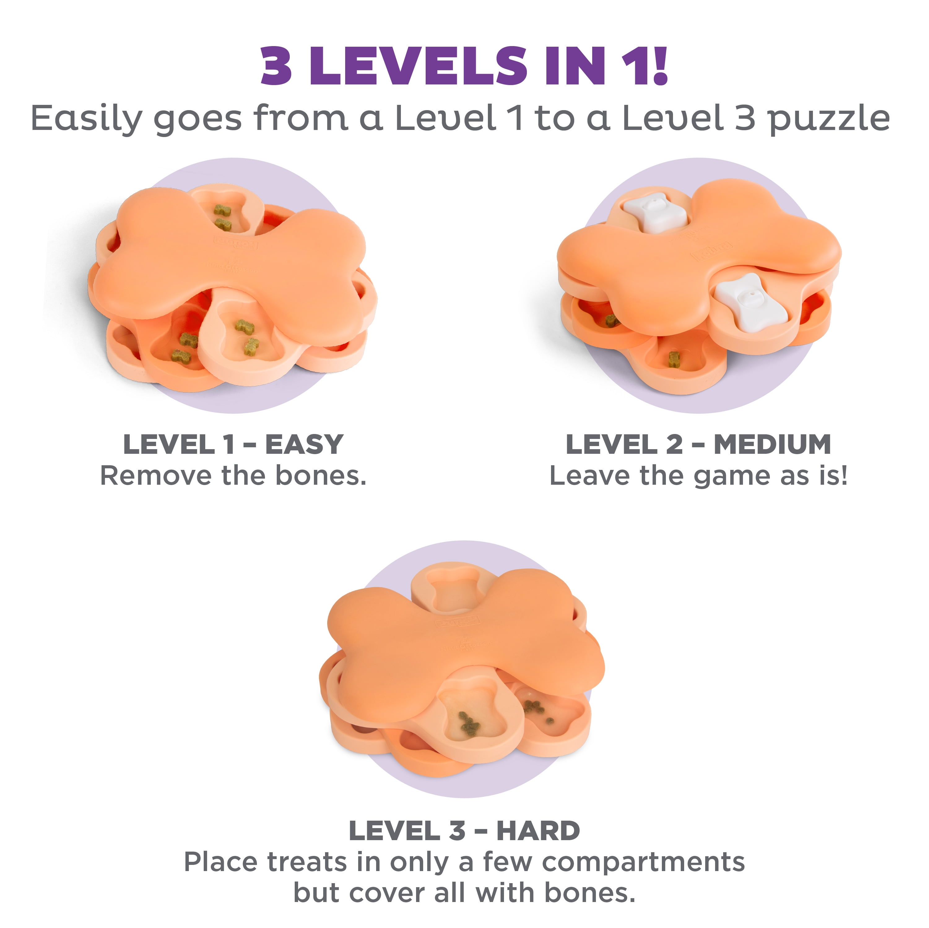 Outward Hound Puppy Tornado Treat Puzzle Level 2 Intermediate Pink