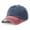 Maroon-navy, variant on TOPTIE Two Tone Denim Baseball Cap 6 Panel Washed Cotton Unisex Sun Hat-Navy-Grey