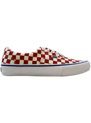 Checkered hotsell vans red