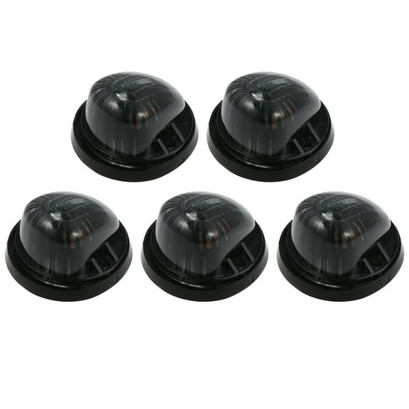5pcs Top Cab Marker Light Roof Running Lamps Smoked Black Covers Lens Yellow LED Light for GMC C1500 1979-1984