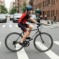 thumbnail image 4 of Costway 6-Speed Cycling Bike with All-terrain Rubber Wheels Dual Brakes Adjustable Saddle Black, 4 of 9