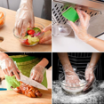 thumbnail image 4 of under 50% off Saving 200Pcs Disposable Transparent Gloves, Kitchen Food Service Gloves,Cooking, Cleaning, Hair Coloring, Painting, BBQ, Food Handling, 4 of 9