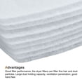 thumbnail image 4 of Uxcell Universal Cloth Dryer Air Intake Filter, Cotton 160x62mm White for Clothes Dryer Filter Replacement Pack of 10, 4 of 5