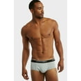 thumbnail image 2 of Men's Cotton Stretch Band Basic Bikini Brief Underwear - 2 Packs, 2 of 4