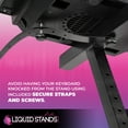 Liquid Stands Dual Piano Keyboard Stand w/ 2nd Tier Z Style