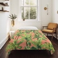 thumbnail image 4 of Palm Tree Tropical Tapestry for Bedroom Wall Hanging Tapestry, Pink Summer Green Botanical Ceiling Backdrop Tapestries Poster Blanket Wall Decor for Teens Room Living Room Dorm 51" x 59", 4 of 8