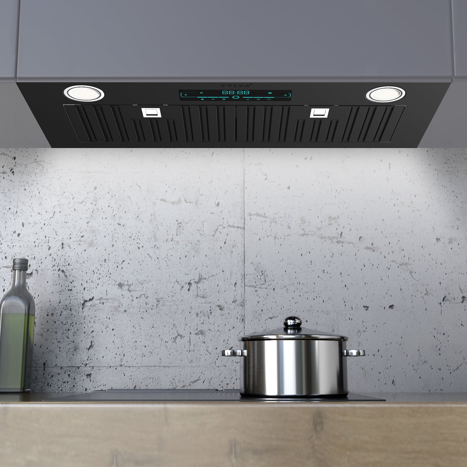 900 CFM Range Hood Insert 30 inch, Ducted/Ductless Convertible Duct , Stainless Steel Vent Range Hoods