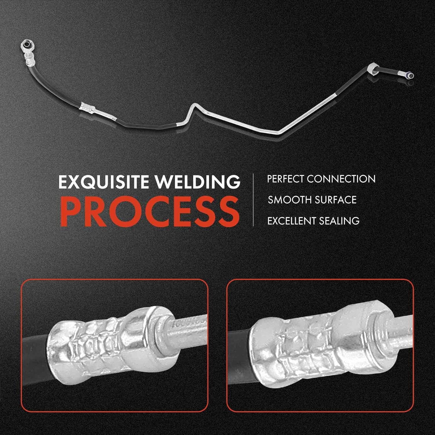 A-Premium A/C Liquid Line Hose Without Orifice Tube Compatible with Audi A6 1998-1999 2.8L, A6 Quattro 1998-1999 2.8L, Condenser to Evaporator