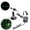 A, variant on 532nm Focusable Green Generator Line Module for Halloween Scary House Laser Swamp Laser Pond Haunted House Garden Yard Decoration NOT for Alignment (Class IIIr 12V with Adapter and Mount)