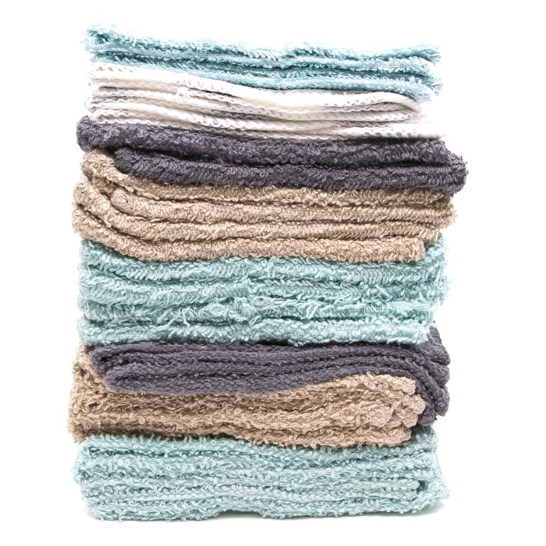 RosenSoft Oversized Wash Clothes-16x14 in Extra Large Wash Cloths for Body and Face, Hand Gym Spa- Washcloth Towels for Bathroom, Bath Towel Set