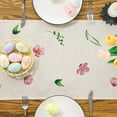 thumbnail image 3 of YIBAGA Easter Table Runner, Easter Bunny Decor For Home Spring Dining Table, 13x60 inch, Polyester, 3 of 6