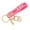 Pink #2, variant on Fabric Keychain Mother's Day Gift Keycharms Fabric Embroidered Keychain Handmade Crochet Leather Keycharm Circles Keychain