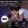 thumbnail image 3 of Sonic Alert Soft White Alarm Clock Nightlight - Wake Up with Gentle Light and Sound, 3 of 7