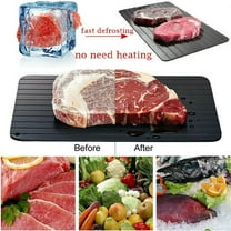 Frozen Meat Food Quick Fast Thawing Defrosting Tray Aluminum Kitchen Safe Defrost Thaw Plate Board Cooking Tools Gadgets Black
