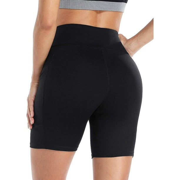 Women's Biker Shorts with Pockets Yoga Workout Shorts High Waist Tummy  Control 
