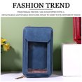 thumbnail image 5 of Bolso Bandolera Pequeño para Teléfono Celular para Mujer - Bolso Bandolera Ligero de Cuero PU para Mujer Mini Monedero para Teléfono,Azul, 5 of 5