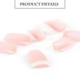 thumbnail image 3 of White Nude Square Fake Nails Glossy Full Cover False Nails for Women and Girls 24Pcs (A-French), 3 of 5