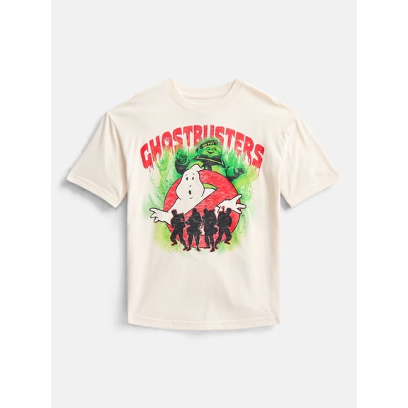 Ghostbusters Little Boys and Big Boys Halloween Graphic Tee, Sizes 4-18