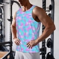 thumbnail image 5 of Lsque Purple Dragon Scales Pattern Mens Tank Tops Muscle Athletic Quick Dry Sleeveless Workout Fitness T Shirts Beach Tank Top, Loose-fit Sleeveless Shirt for Men-Large, 5 of 7